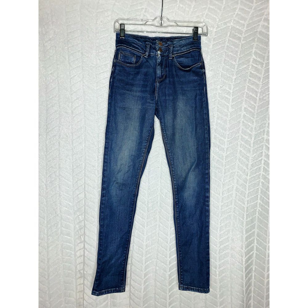 Topshop Motto Kristen Skinny Jeans Blue - W25 L30
